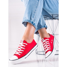 Baskets LA.FI classiques rouge 2
