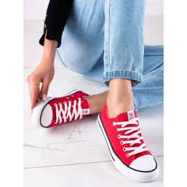 Baskets LA.FI classiques rouge 3