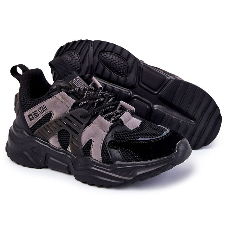 Chaussures de sport légères pour hommes Big Star KK174054 Noir 1