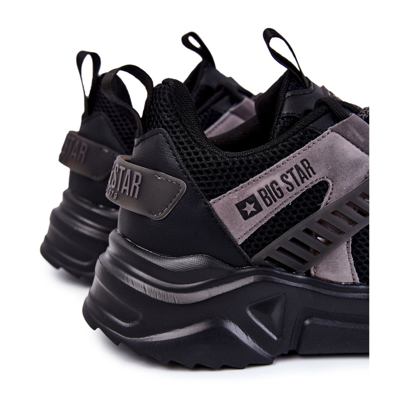 Chaussures de sport légères pour hommes Big Star KK174054 Noir le noir 2