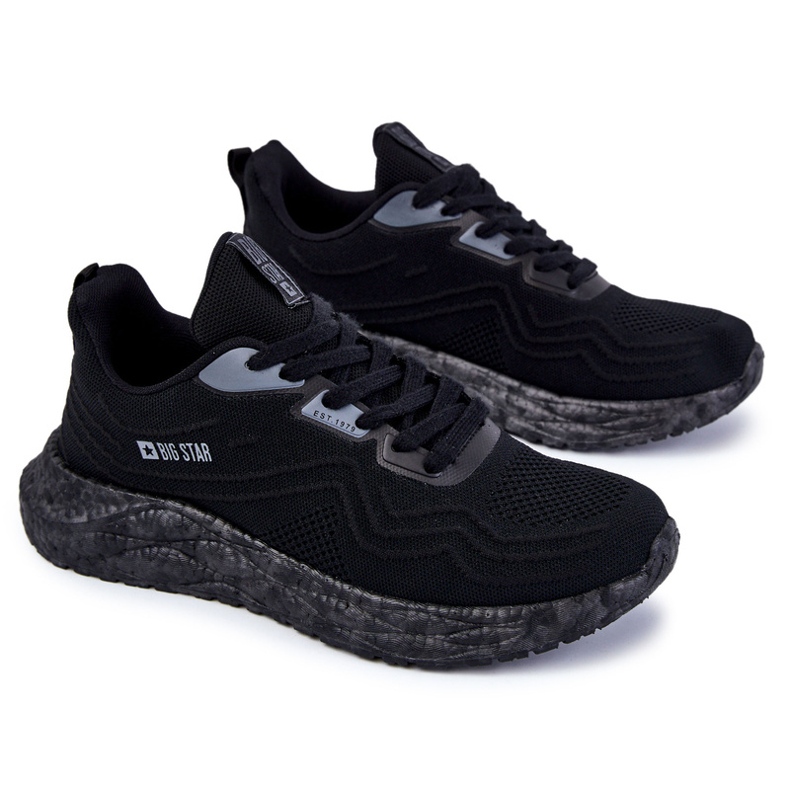 Chaussures de sport légères pour hommes Big Star KK174018 Noir le noir 2