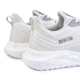 Chaussures de sport légères pour hommes Big Star KK174017 Blanc blanche 1