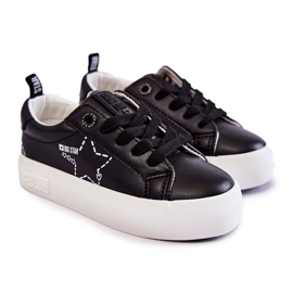 Chaussures de sport pour enfants à lacets Big Star KK374223 Noir 2