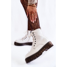 Bottes pour femmes avec fermeture éclair Big Star KK274536 Blanc 2