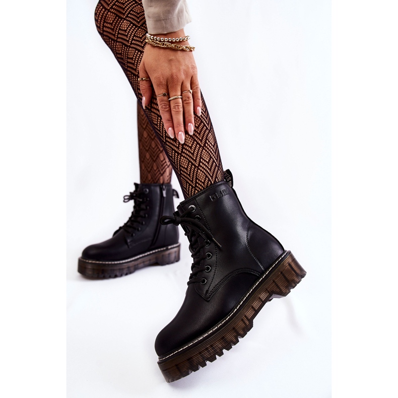 Bottes pour femmes avec fermeture éclair Big Star KK274537 Noir le noir 2 Bottes pour femmes avec fermeture éclair Big Star KK274537 Noir le noir 2