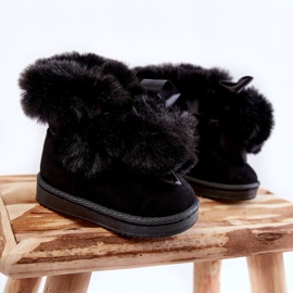 Bottes de neige chaudes pour enfants pour jeunes Noir Roofy 1