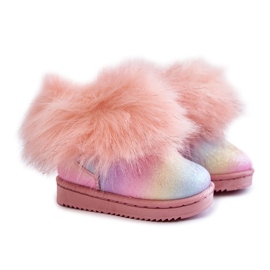 Bottes De Neige Enfant Avec Fourrure Multicolore Ariana 4