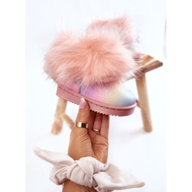 Bottes De Neige Enfant Avec Fourrure Multicolore Ariana 1