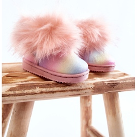 Bottes De Neige Enfant Avec Fourrure Multicolore Ariana 2