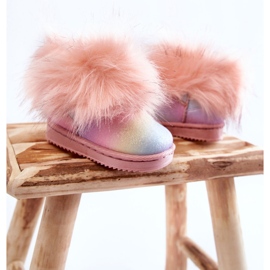Bottes De Neige Enfant Avec Fourrure Multicolore Ariana 3