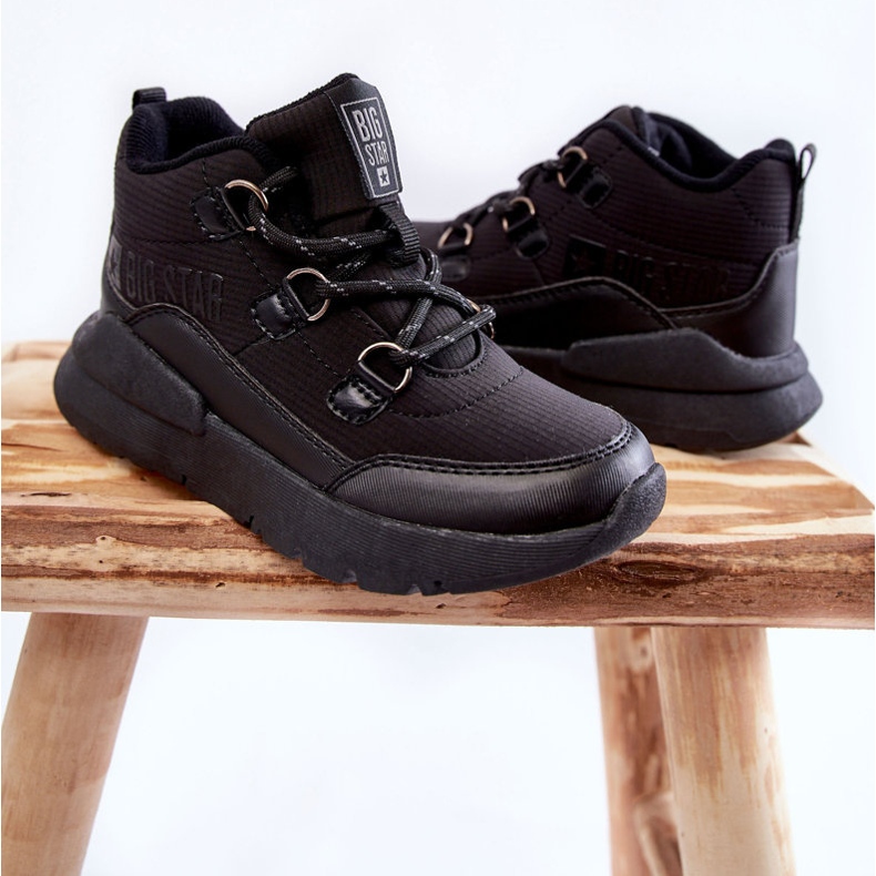 Bottes pour enfants Memory Foam Big Star KK374119 Noir le noir 2