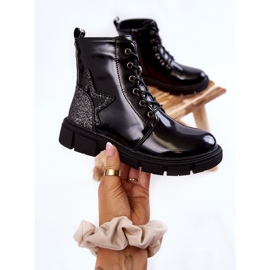 PE1 Bottes Laquées Zippées Enfant Noir Yukko le noir 4