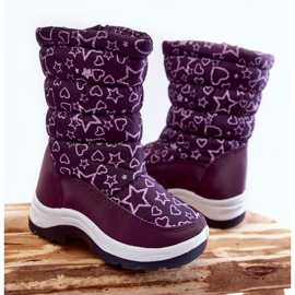 PE1 Bottes de Neige Enfant Warm Purple Terra violet 1
