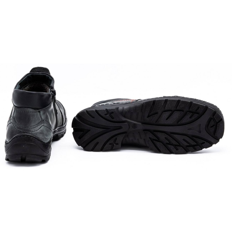 Olivier Bottes d'hiver en cuir pour hommes 352MP gris 2 Olivier Bottes d'hiver en cuir pour hommes 352MP gris 2