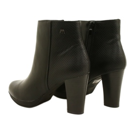 Bottes pour femmes à talons hauts M.Daszyński AM61-92 Noir le noir 3