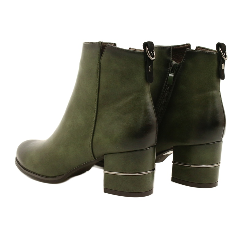 Bottes à la mode pour femmes Olive M.Daszyński SA125A-2 multicolore vert 3