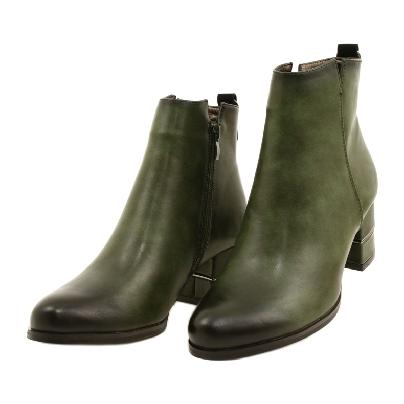 Bottes à la mode pour femmes Olive M.Daszyński SA125A-2 multicolore vert 2