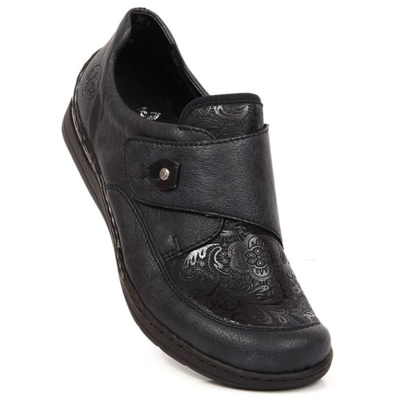 Chaussures velcro Rieker W RKR549 bleu marin 1