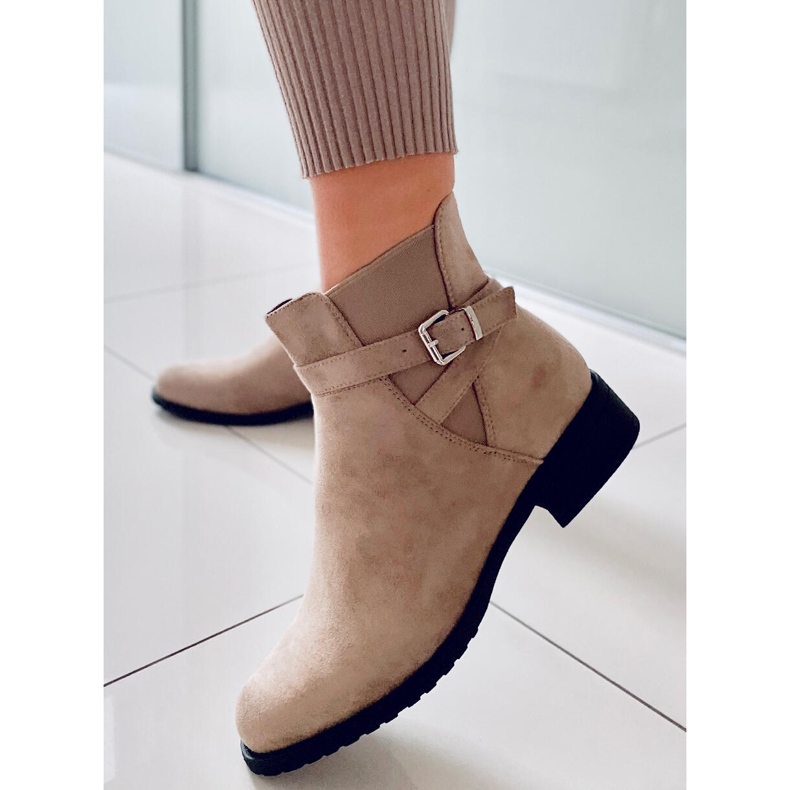 PA1 Bottines Tourel Kaki Suede, femmes beige 1