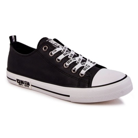 Baskets en cuir pour hommes Big Star KK174047 Noir 2