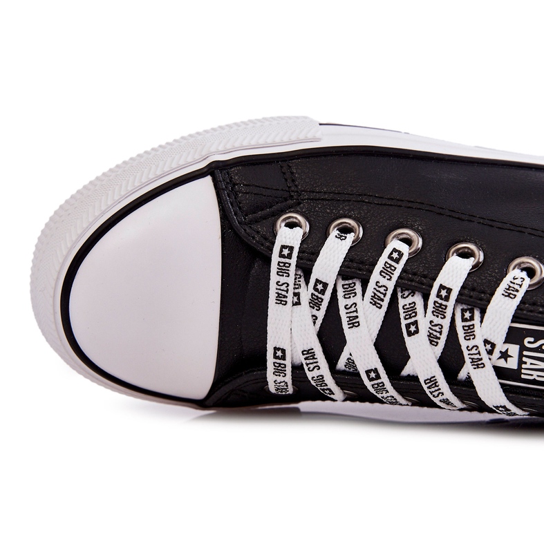 Baskets en cuir pour hommes Big Star KK174047 Noir 1