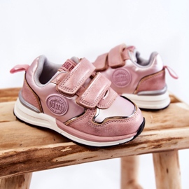 Chaussures de sport pour enfants Système de mousse à mémoire de forme Velcro Big Star KK374180 Rose 2