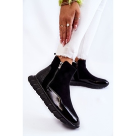 Vinceza Bottines noires en daim pour femmes le noir 4