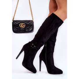 PS1 Bottes Linney noires en daim classiques le noir 4