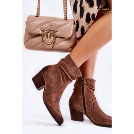 Vinceza Bottes Chaudes En Daim Femme Beige Wenche brun 4