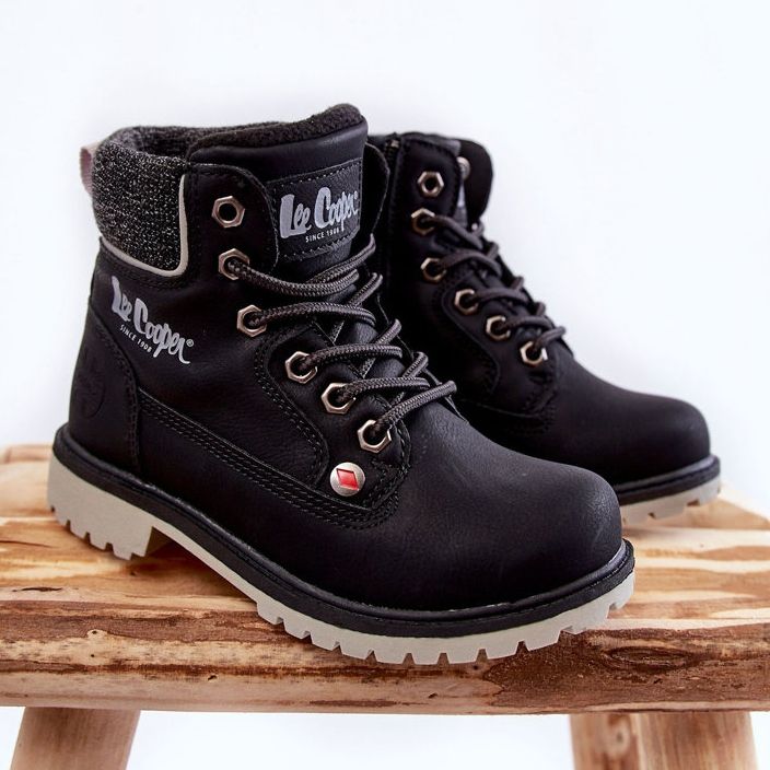 Bottes noires pour enfants Lee Cooper LCJ-22-01-1491 2