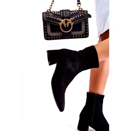 WD1 Bottes Hautes Femme Daim Noir Gloriss 8098-1 2