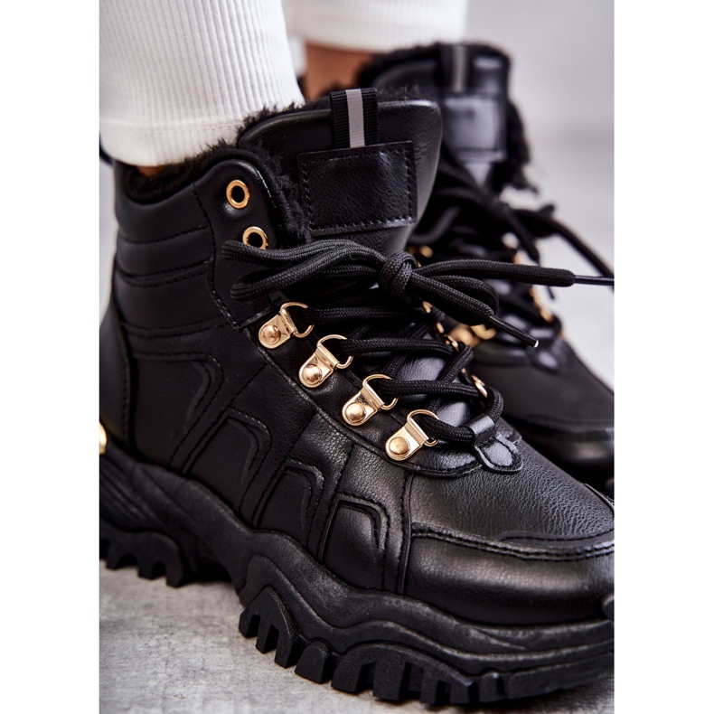 BM Bottes chaudes noires pour femmes Hareshaw HF218 4