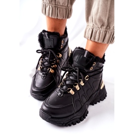 BM Bottes chaudes noires pour femmes Hareshaw HF218 1