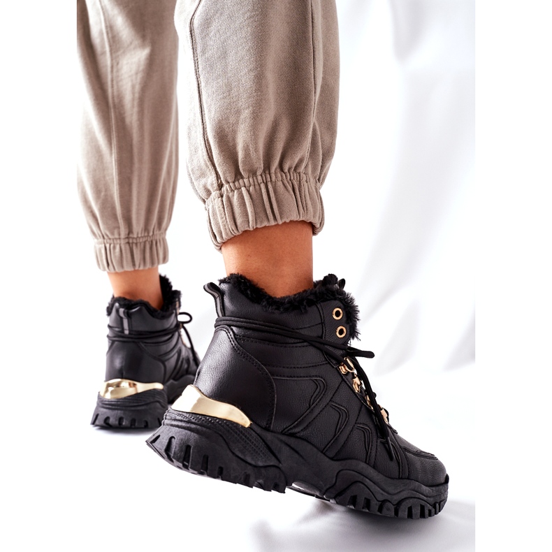 BM Bottes chaudes noires pour femmes Hareshaw HF218 le noir 2