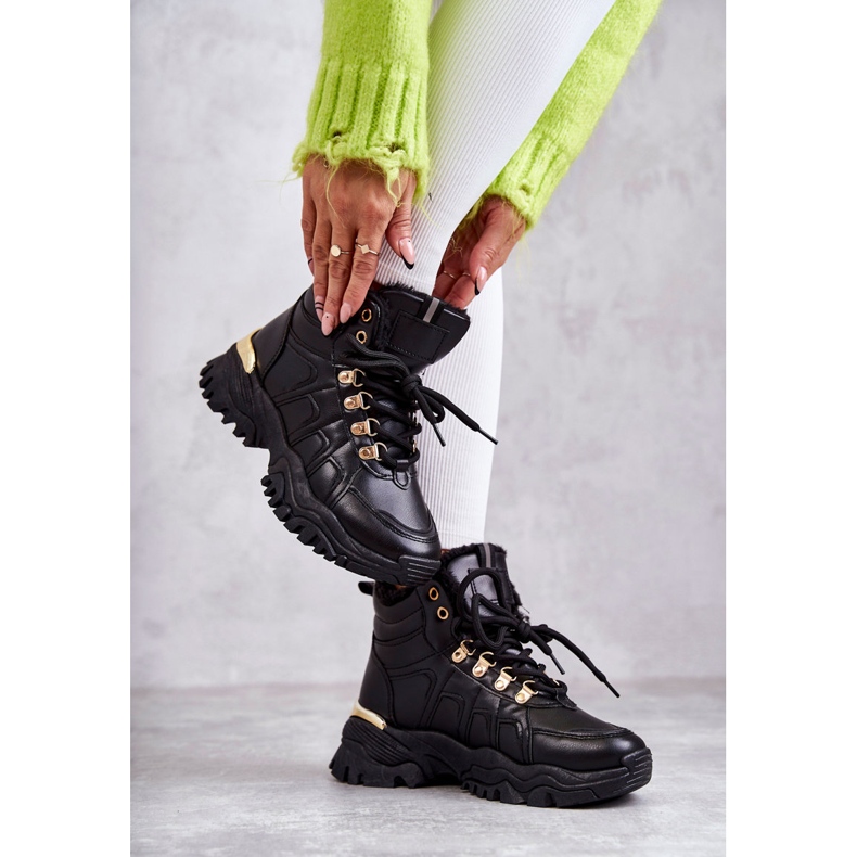 BM Bottes chaudes noires pour femmes Hareshaw HF218 le noir 3