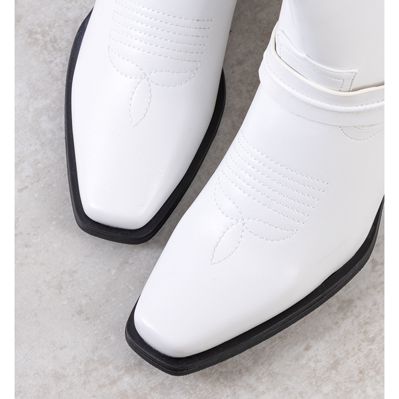 BM Santiags Libiti blanches 1