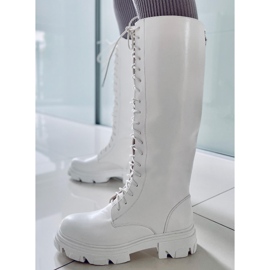 BM Bottes d'équitation femme Hanson White blanche 1