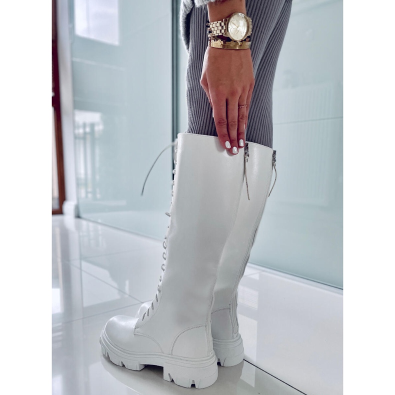 BM Bottes d'équitation femme Hanson White blanc 2