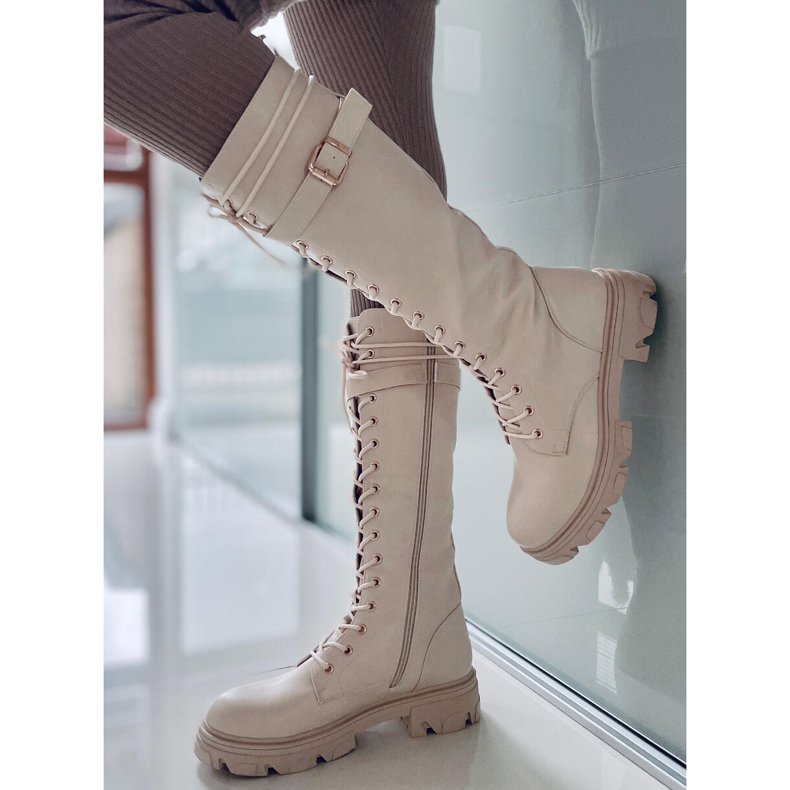 BM Bottes cavalières femme Shears Beige 1 BM Bottes cavalières femme Shears Beige 1