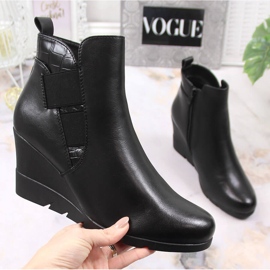 Bottes compensées chaudes pour femmes Noir Noir Filippo PAW386 le noir 4