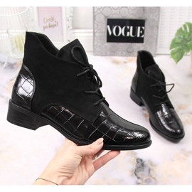 Bottes Jezzi noires à lacets et isolées pour femmes 1