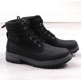 Bottes noires pour hommes Big Star KK174206 1