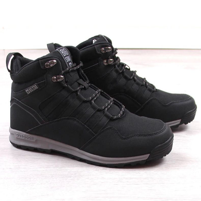 Bottes hautes isolées pour hommes noires Big Star KK174371 1