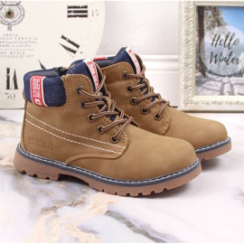 Bottes garçon isolées camel Big Star KK374130 jaune 4