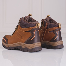 SHELOVET Chaussures de trekking garçon marron brun 1