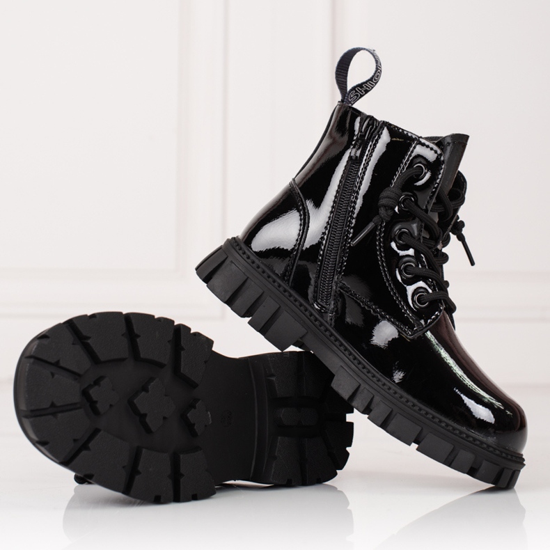Bottes pour filles, isolées Shelovet noir 1