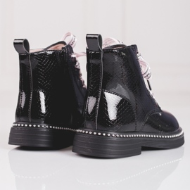 Bottes filles élégantes Shelovet noir 1