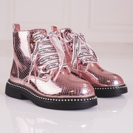 Bottes filles élégantes Shelovet rose 2