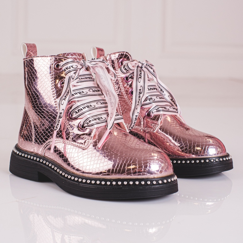 Bottes filles élégantes Shelovet rose 2