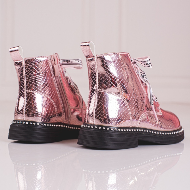 Bottes filles élégantes Shelovet rose 1